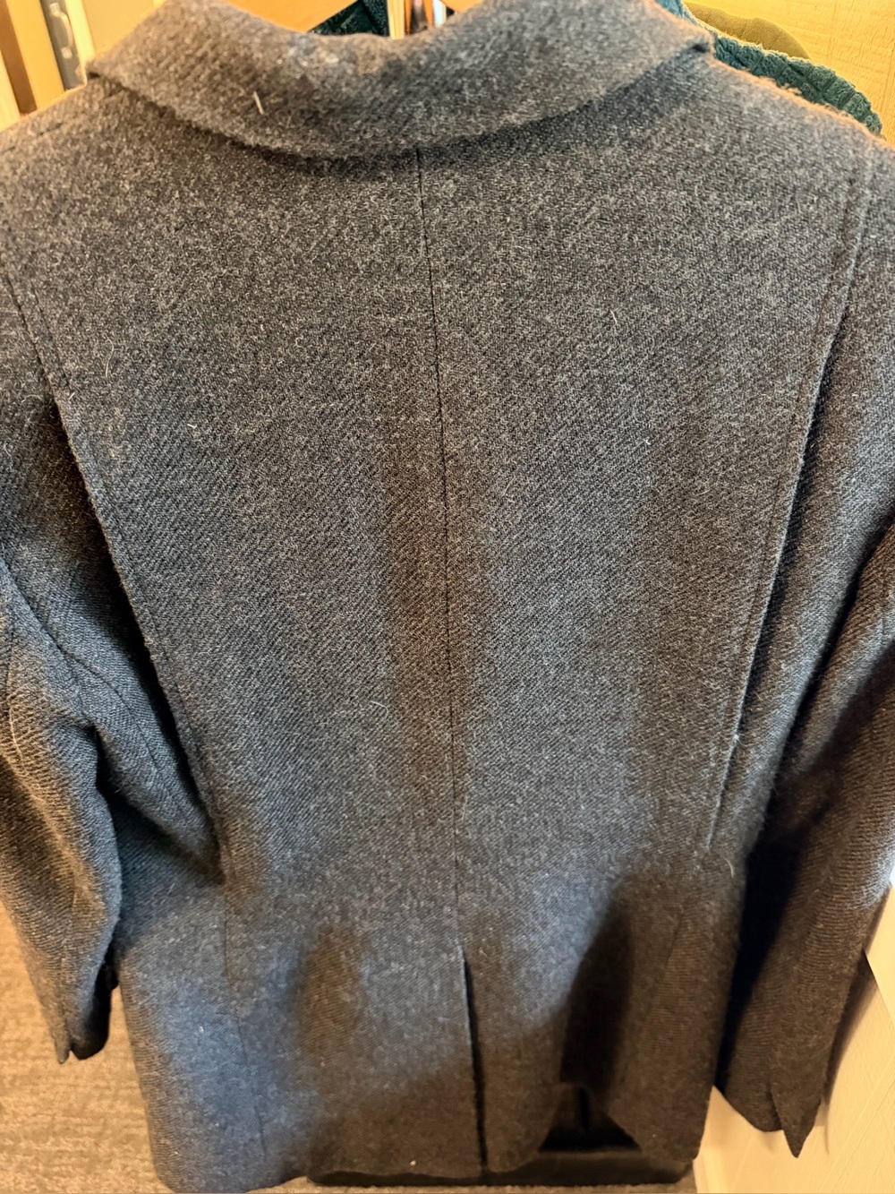 Limited America Charcoal Gray Women's Tailored Wool-Blend Blazer 2 - Picture 6 of 14